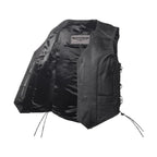 Dream Apparel Womens Leather Vest With Side Laces
