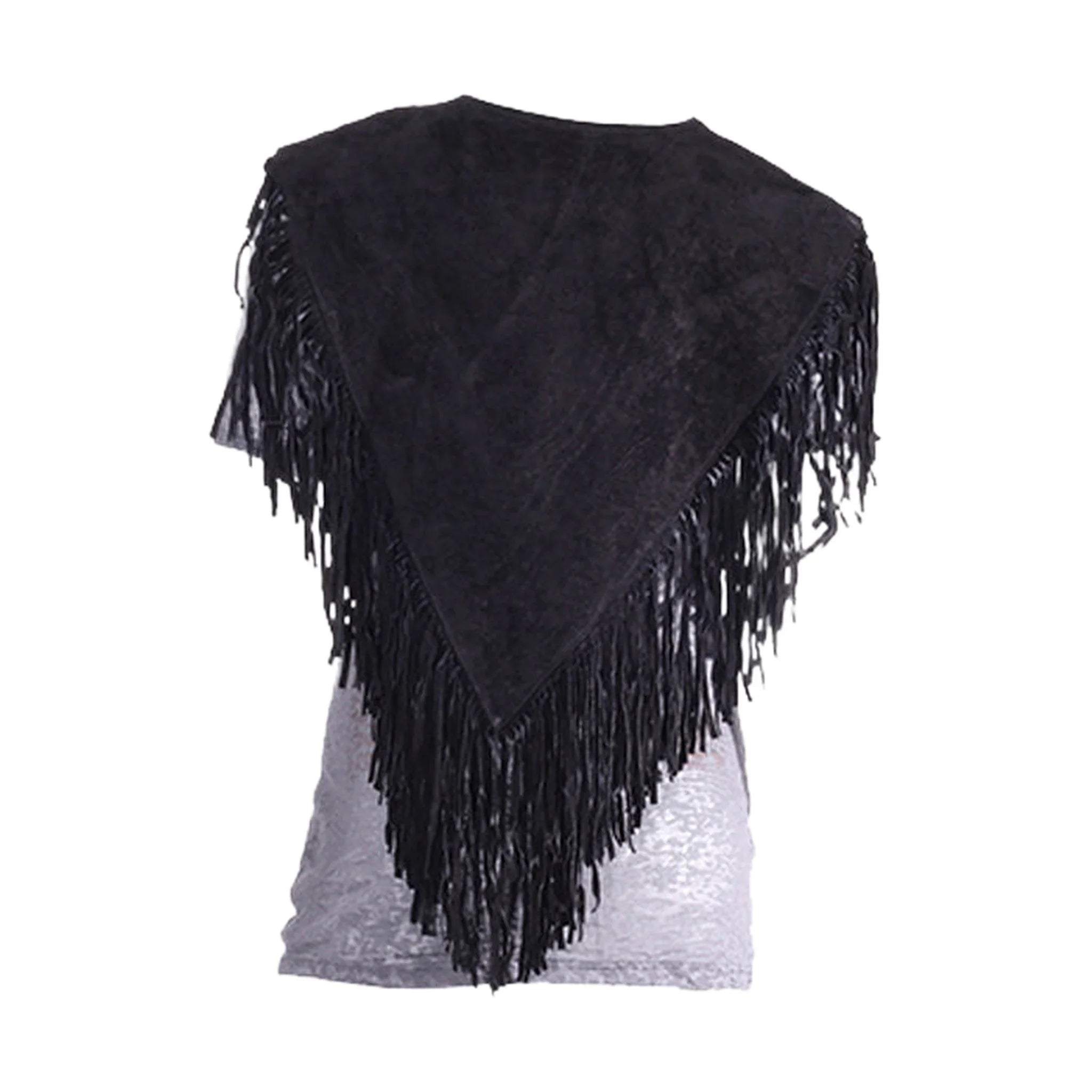 Women Poncho  With Fringes