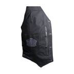 Womens Cowhide Leather Motorcycle Vest With 7 Pockets
