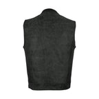 Women's Gray Club Vest with Concealed Carry Pockets & Side Laces