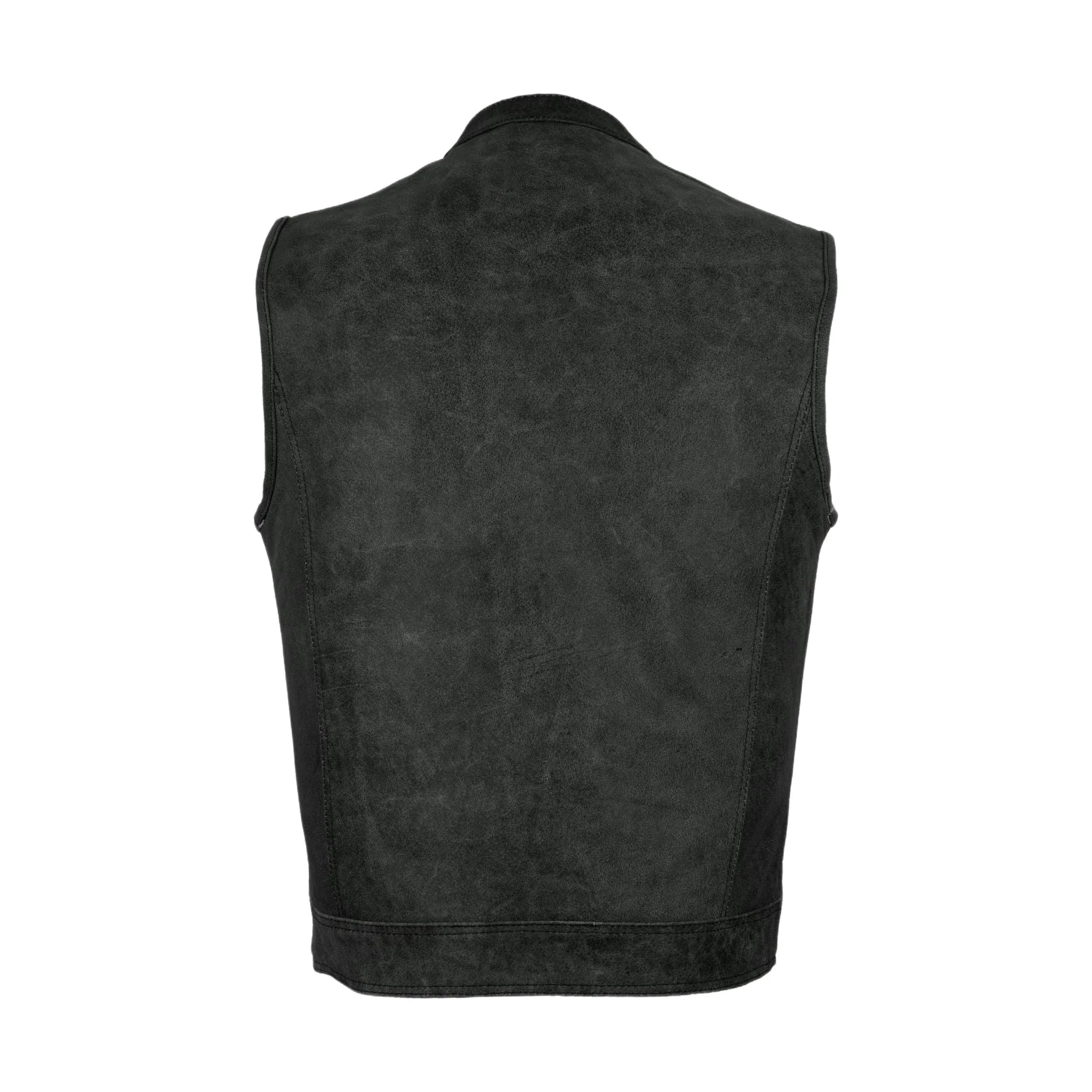 Women's Gray Club Vest with Concealed Carry Pockets & Side Laces