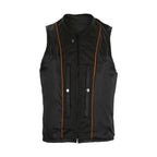 Dream Apparel Women Leather Vest with side straps Conceal Carry Motorcycle Vest