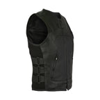 Women Leather Vest Dream Apparel Side Straps Conceal Carry Motorcycle