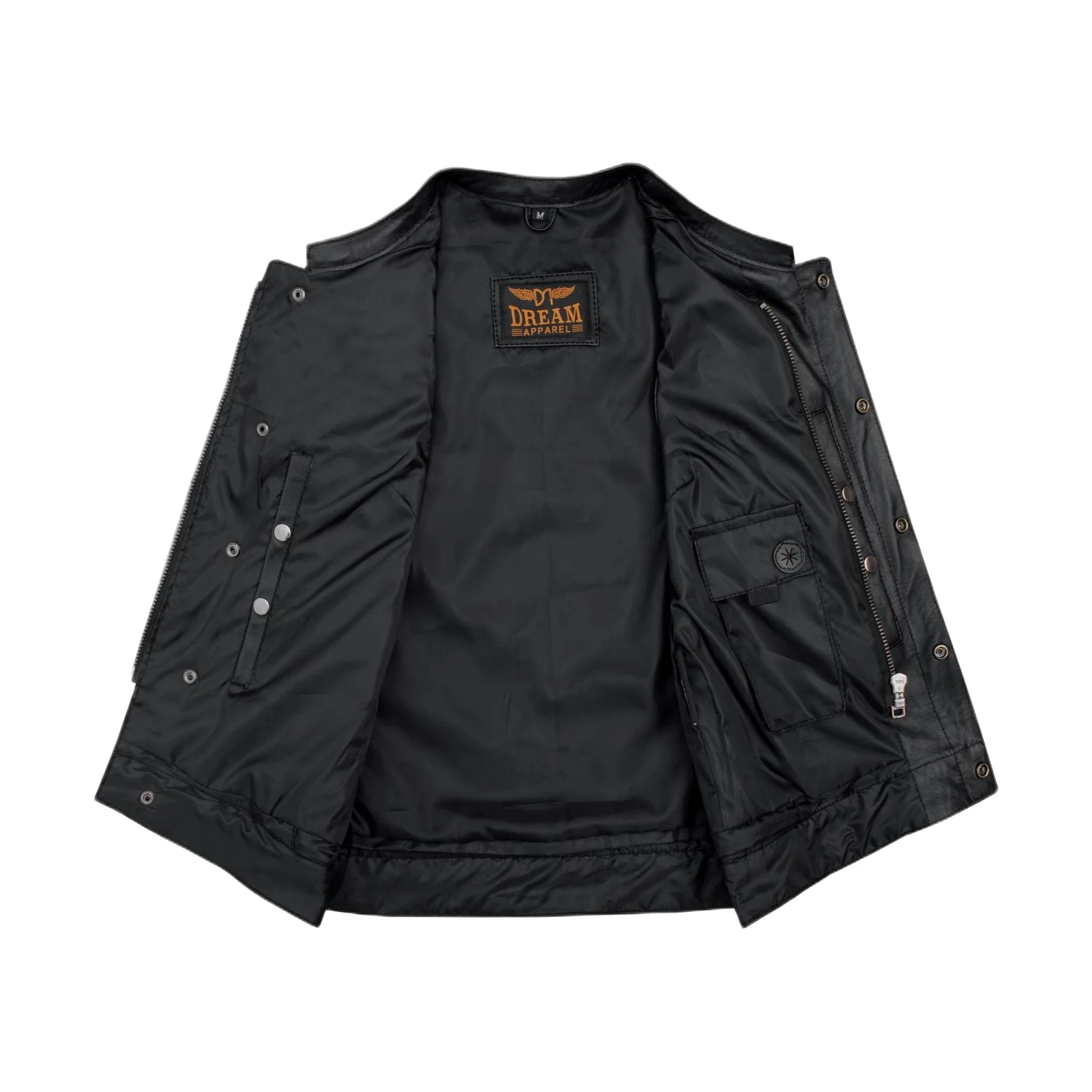 Dream Apparel Women Motorcycle Leather CLUB VEST Butter Soft Thick Leather