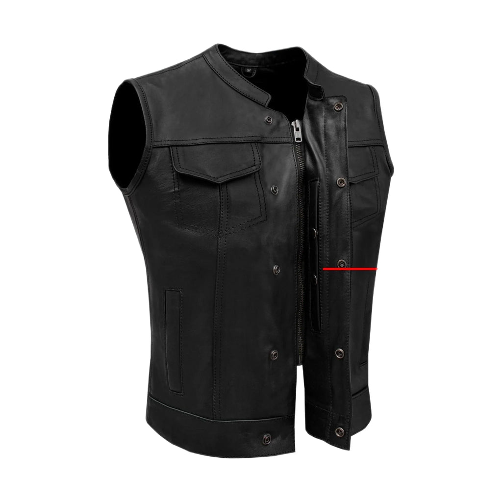 Dream Apparel Women Motorcycle Leather CLUB VEST Butter Soft Thick Leather