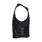 Women's Naked Cowhide Leather Motorcycle Vest