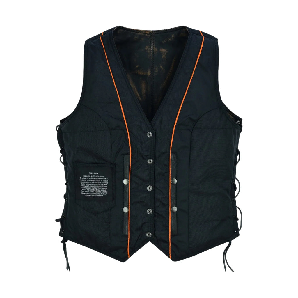 Women's Brown Studded Vest