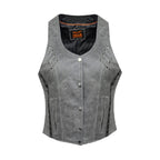 Dream Apparel Women Vest Grey Conceal Carry Pockets