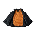 Women Zipper Vest - Stretchable Sides, Conceal Carry Pockets, Premium Naked Cowhide Leather