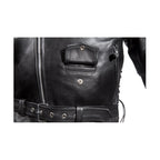 Mens Cowhide Leather Motorcycle Jacket Dream Apparel Full Back Panel Patch Vest