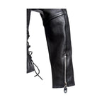 Mens Classic Police Style Motorcycle Jacket Dream Apparel Genuine Leather Zipout