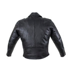 Mens Motorcycle Jacket Dream Apparel Leather Snap Collar Belt Quilted Lining