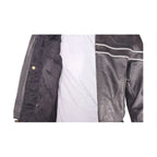 Mens Leather Racer Motorcycle Jacket Dream Apparels Reflective Piping Cowhide