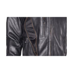Mens Motorcycle Jacket Top Grade Soft Leather Removable Zipout Lining Airvents