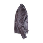 Mens Retro Brown Motorcycle Jacket Dream Apparel Embossed Eagle Leather