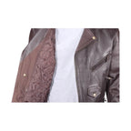 Mens Leather Jacket Dream Apparel Embossed Eagle Full Zip Out Lining Black