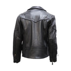 Mens Pistol Pete Motorcycle Jacket Dream Apparel Genuine Cowhide Leather Airvent
