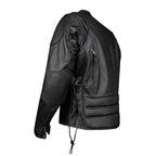 Mens Racer Jacket Top Grade Cowhide Leather with Neck Warmer ZO Lining