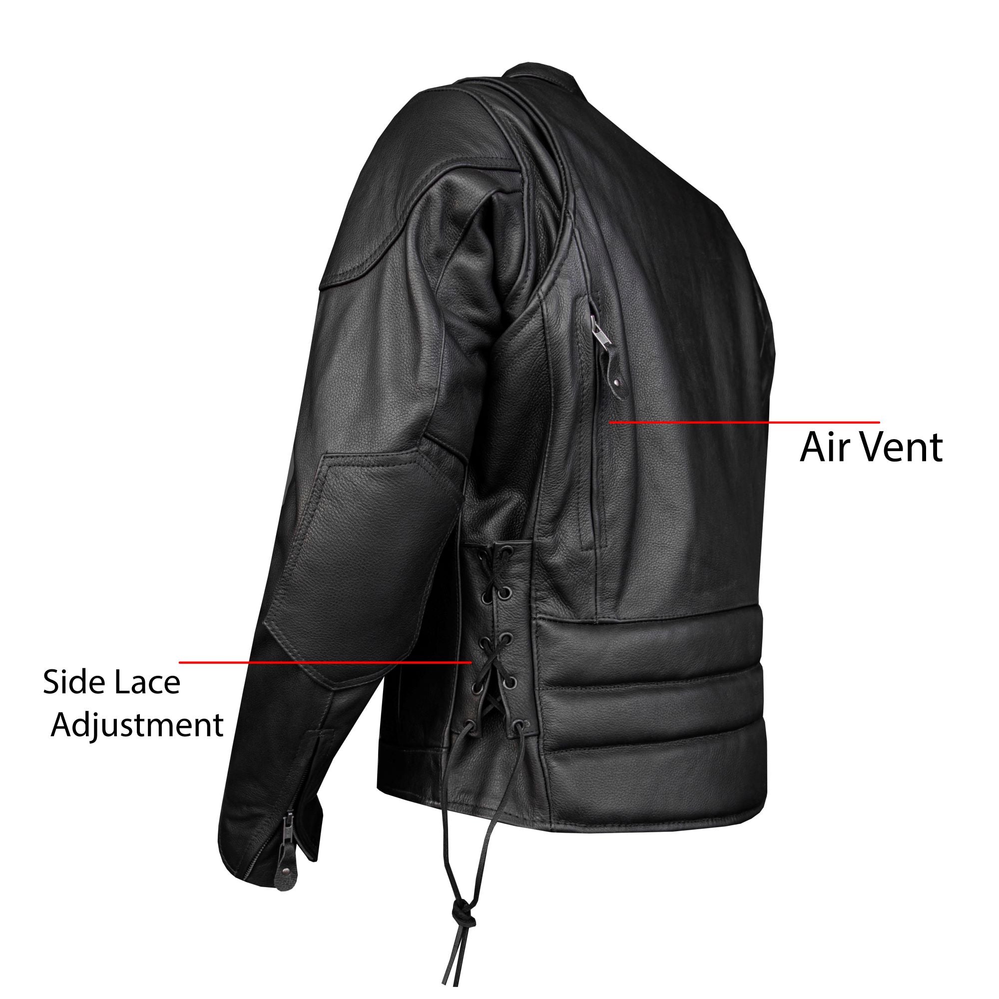 Mens Racer Jacket Top Grade Cowhide Leather with Neck Warmer ZO Lining