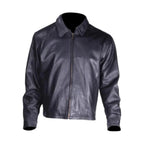 Mens Classic Leather Jacket Dream Apparel Heavy Duty Cowhide With Fur Lined Vest