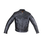 Men's Reflective Leather Concealed Carry Jacket Dream Apparel Split Cowhide
