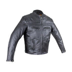 Men's Reflective Leather Concealed Carry Jacket Dream Apparel Split Cowhide