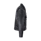 Mens Leather Racer Motorcycle Jacket Dream Apparel Zip Out Sleeves Air Vents
