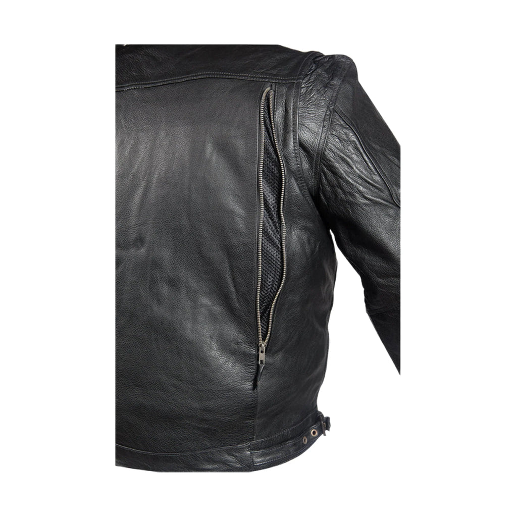 Mens Racer Motorcycle Jacket Dream Apparel PVC Four Vent Quilted Liner
