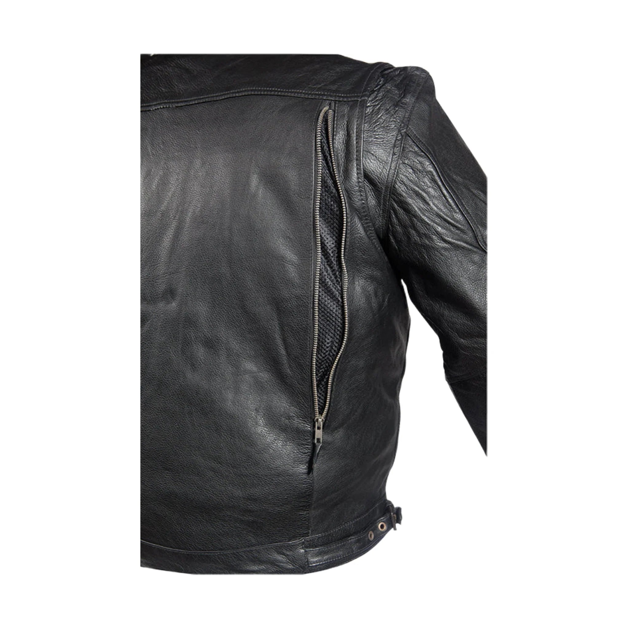 Mens Racer Motorcycle Jacket Dream Apparel PVC Four Vent Quilted Liner
