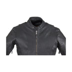 Mens Leather Motorcycle Jacket Dream Apparel With Air Vents Zip Out Lining Black