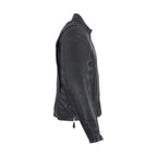 Mens Leather Motorcycle Jacket Dream Apparel With Air Vents Zip Out Lining Black