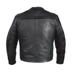 Mens Diamond Pattern Motorcycle Jacket Dream Apparel Leather Ventilated Pockets