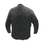 Men's Textile Concealed Carry Racing Jacket Reflective Skulls Full Sleeve Liner