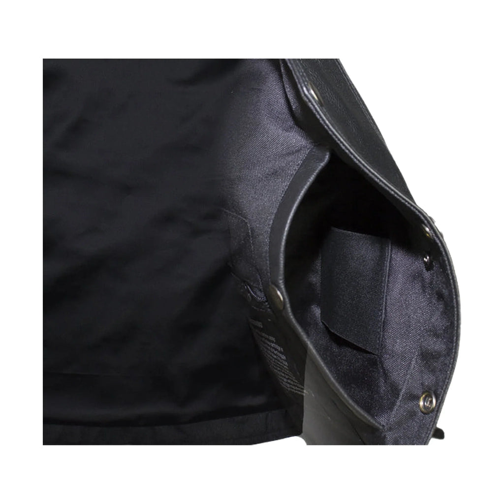 Mens Plain Black Leather Vest Heavy Duty Premium Cowhide Leather