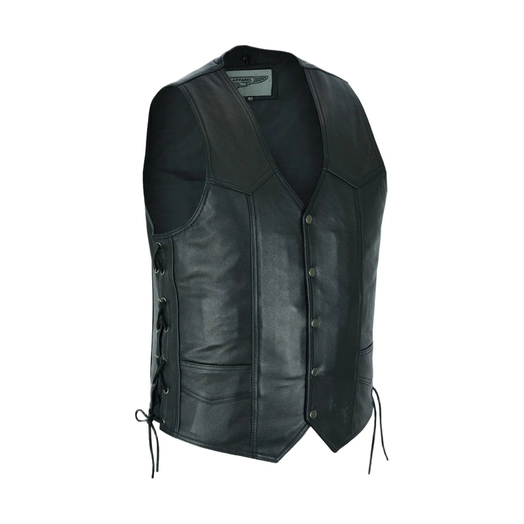 Mens Traditional Vest Heavy Duty Side Laces