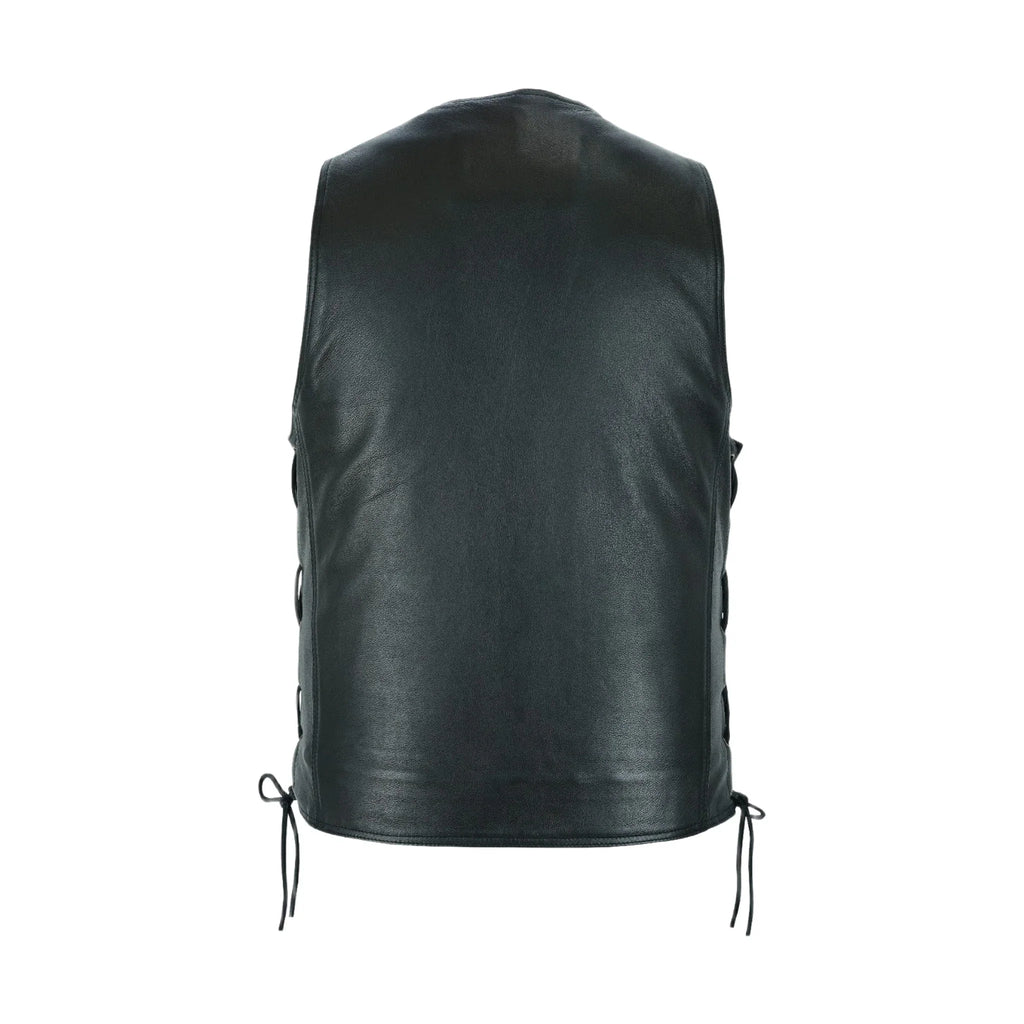 Mens Traditional Vest Heavy Duty Side Laces