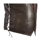 Mens Brown Leather Vest