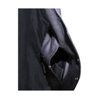 Men’s Black Denim Motorcycle Vest with Concealed Gun Pockets