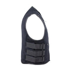 Mens Canvas Motorcycle Vest With Two Conceal Carry Pockets