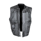 Cowhide Leather Motorcycle Club Vest - Defender Vest - Conceal Carry Pockets