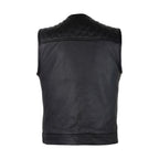 Mens Black Vest Diamond Design