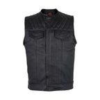 Men's Black Vest Diamond Design Stylish Formal Wear Lightweight
