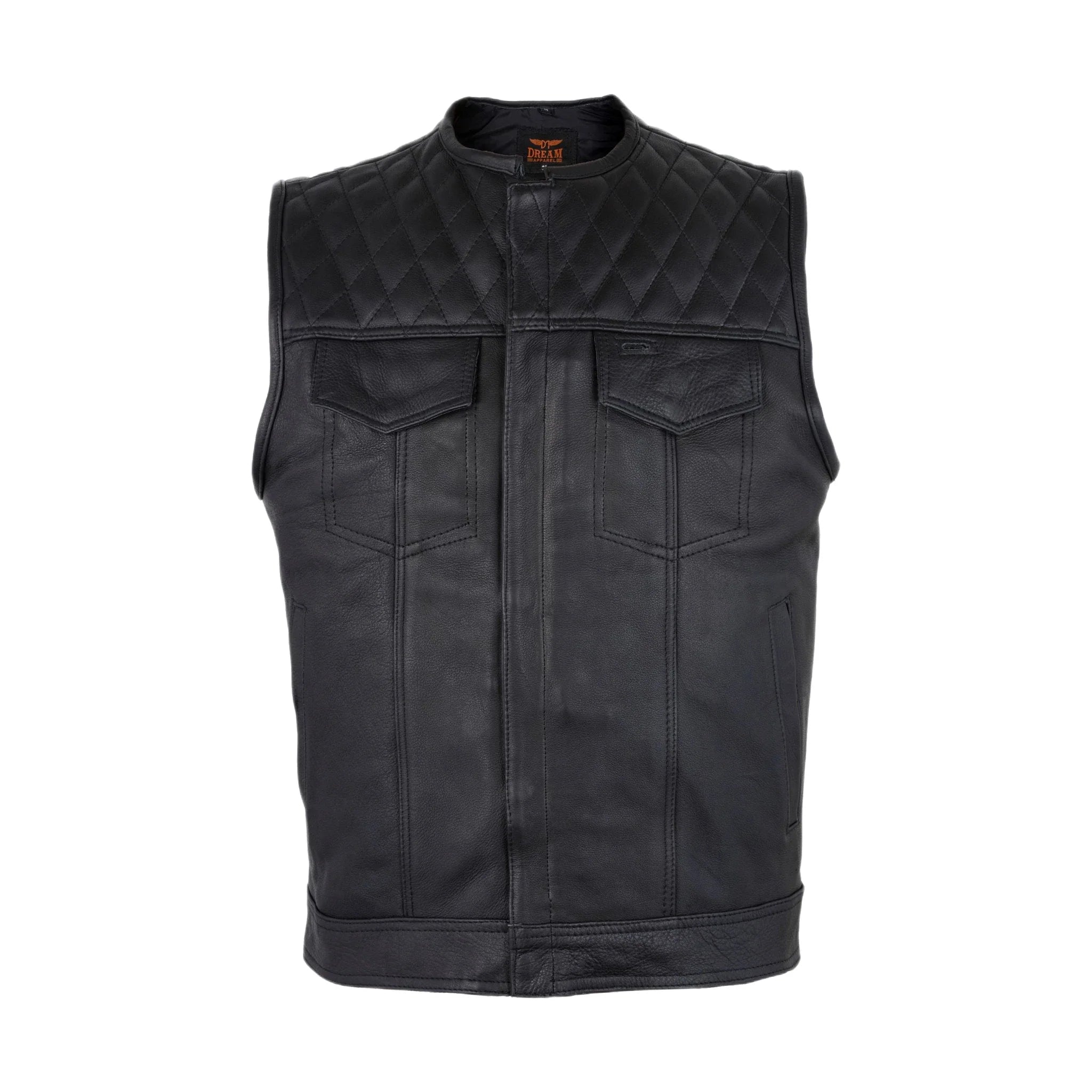 Men's Black Vest Diamond Design Stylish Formal Wear Lightweight