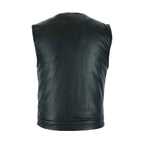 Mens Vest Black Liner w/ Zipper & Snaps