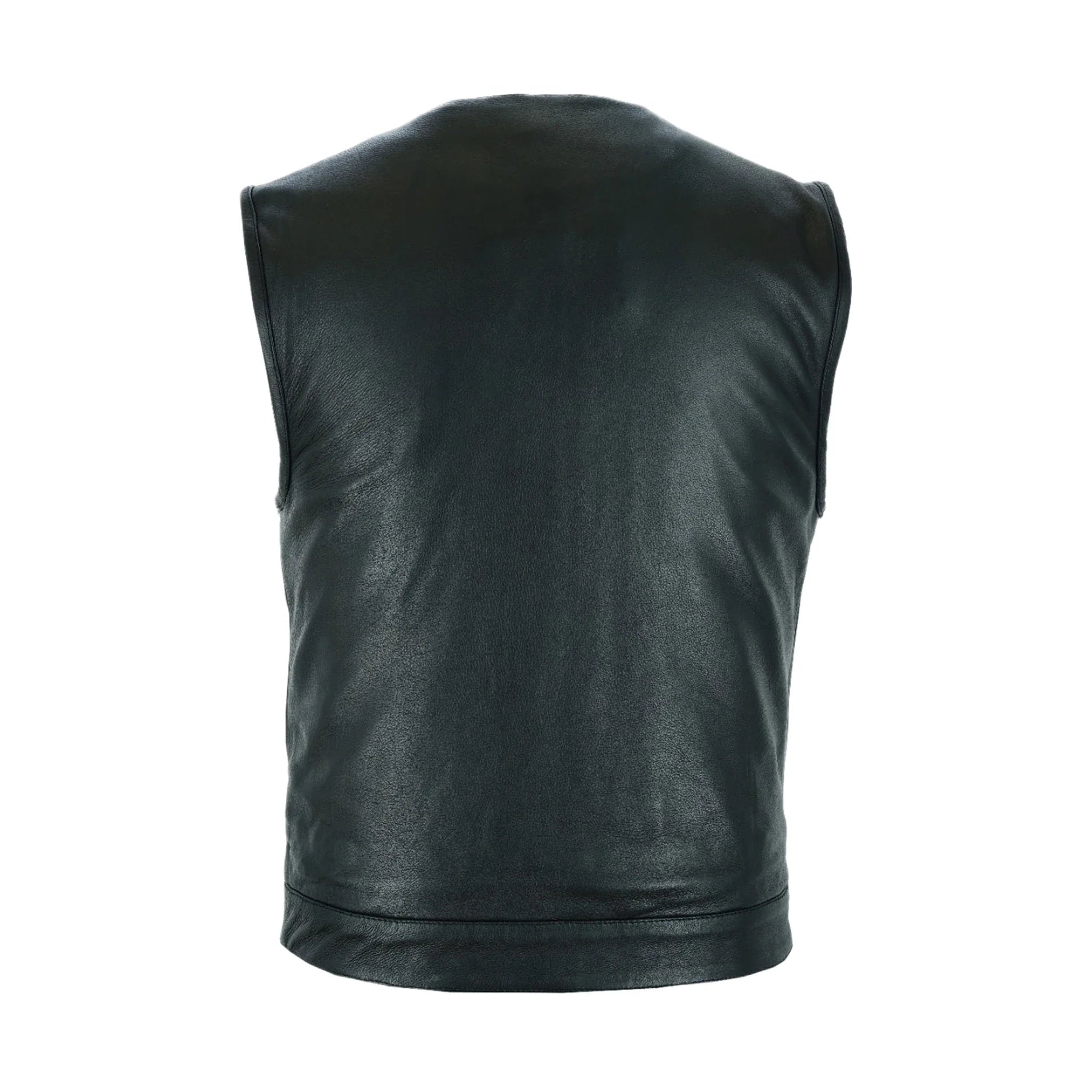Mens Vest Black Liner w/ Zipper & Snaps