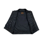 Dream Apparel Mens Black Vest Diamond Padding WHITE Threading