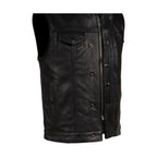 Dream Apparel Mens SOA Style Motorcycle Club Vest Conceal Gun Pockets Heavy Duty Premium Leather