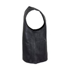 Mens Classic Motorcycle Club Vest With Gun Pockets