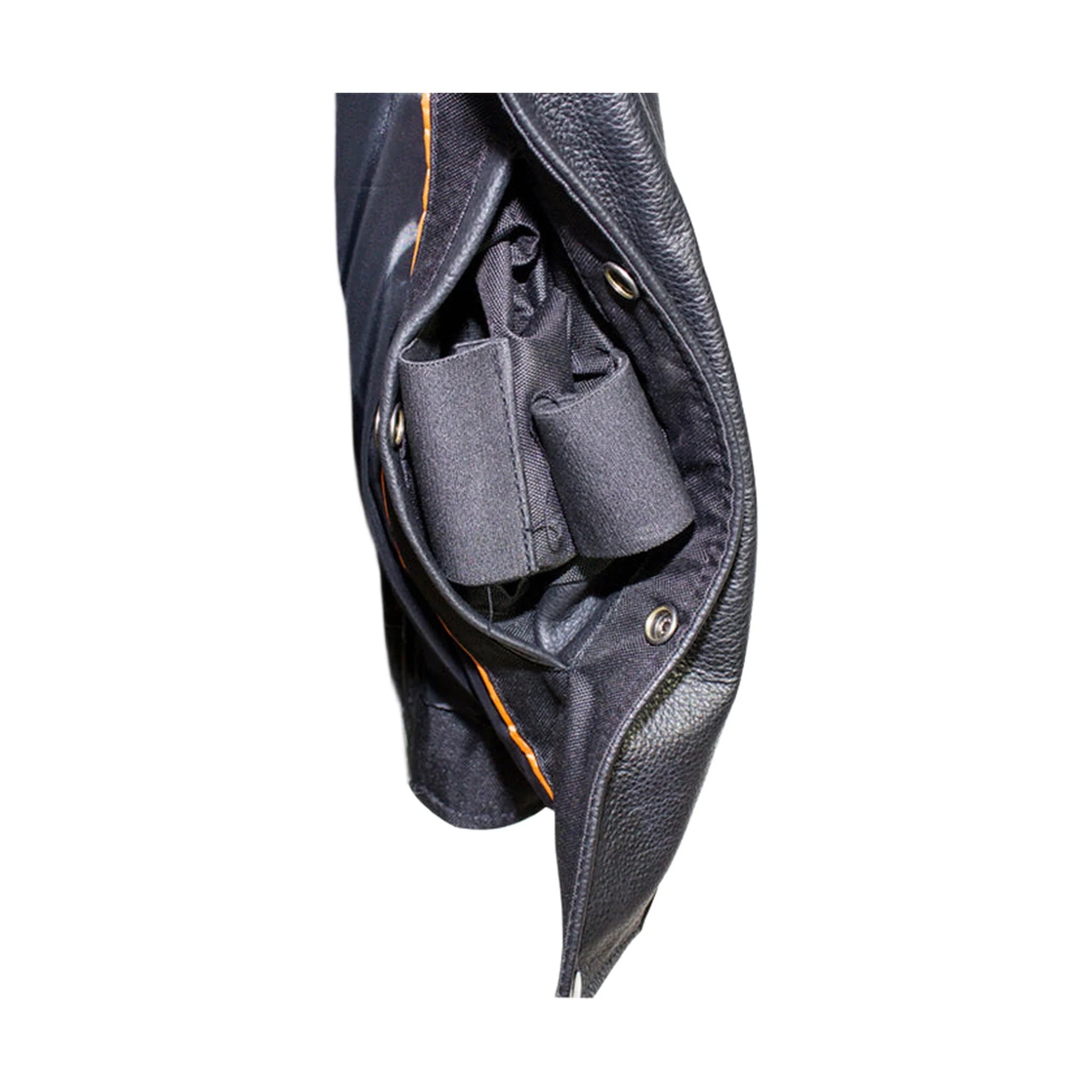 Mens Classic Motorcycle Club Vest With Gun Pockets