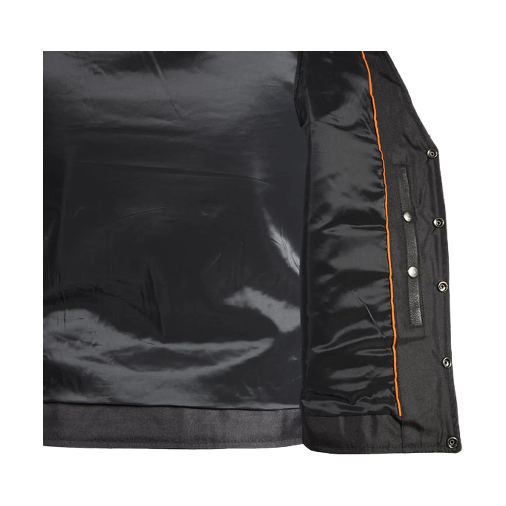 Mens Classic Motorcycle Club Vest With Gun Pockets